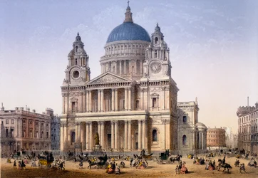 Catedral de San Pablo, impresión realizada por Ch. Riviere, 1862
